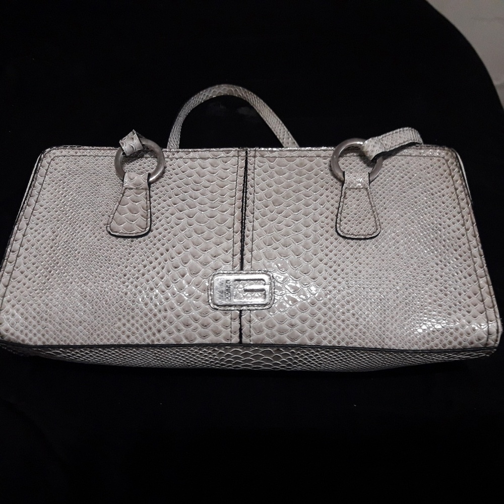 Guess faux snake skin purse